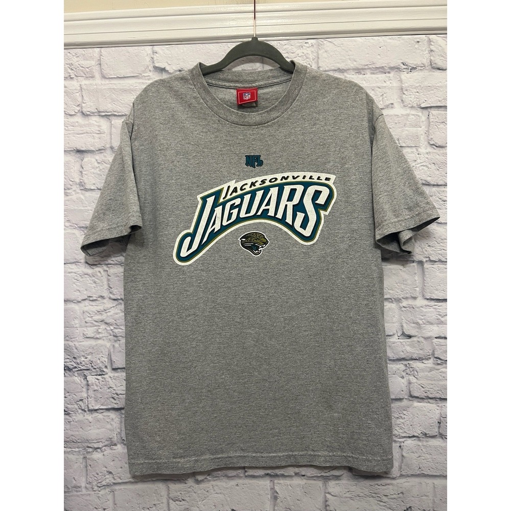 VTG NFL Jacksonville Jaguars Gray T Shirt Size L Y2K Era Gameday